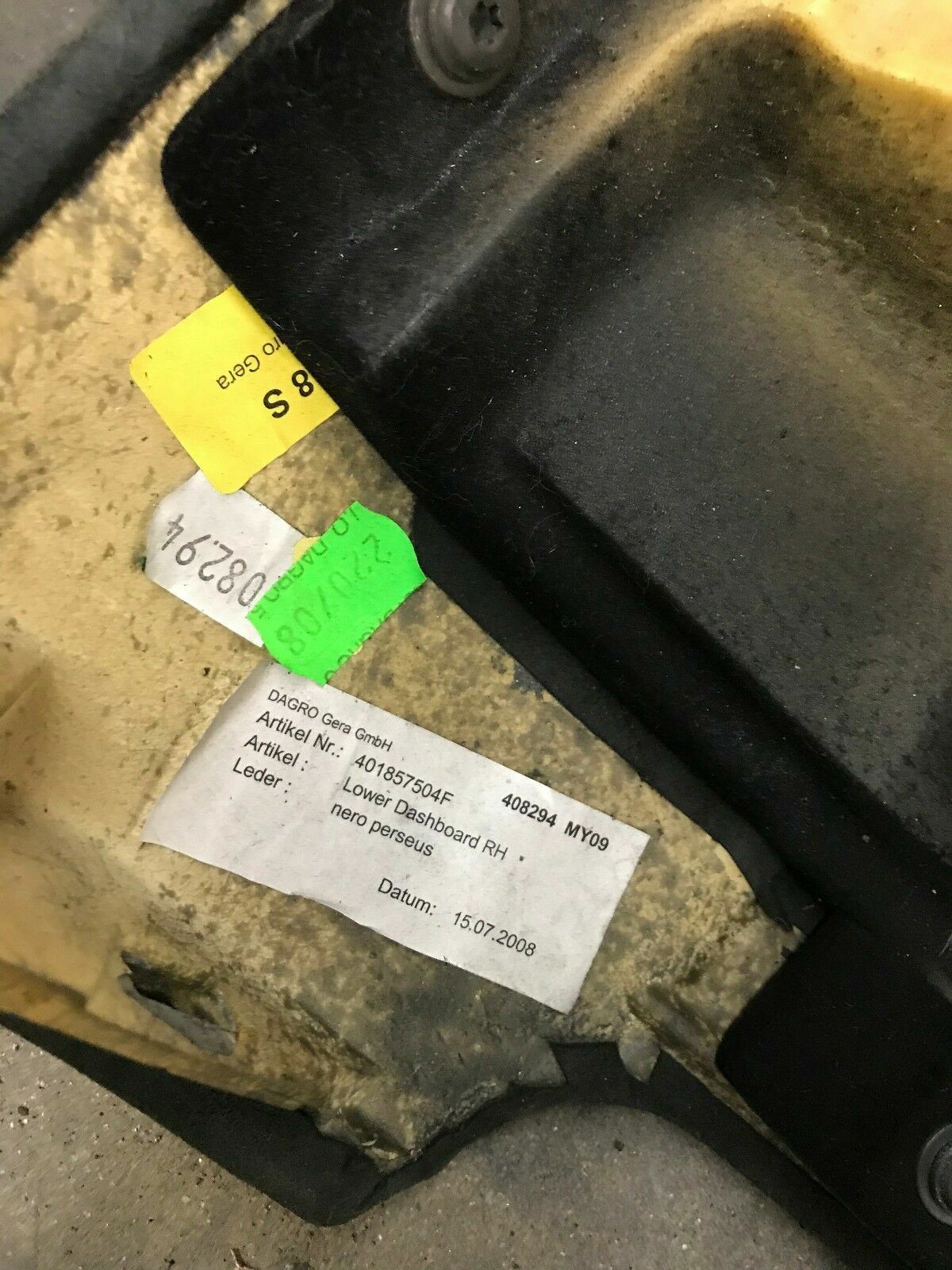 LAMBORGHINI GALLARDO LP560 570 LOWER DASHBOARD ASSEMBLY OEM 401857504F