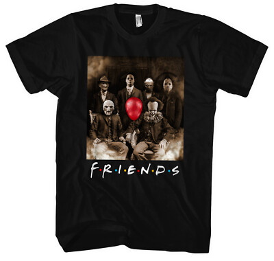 Friends Horror Männer Herren T-Shirt | Halloween Freddy Krüger Michael Jason 