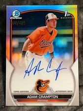 2023 Bowman Chrome 1st REFRACTOR PROSPECT ROOKIE AUTO Adam Crampton 078/499