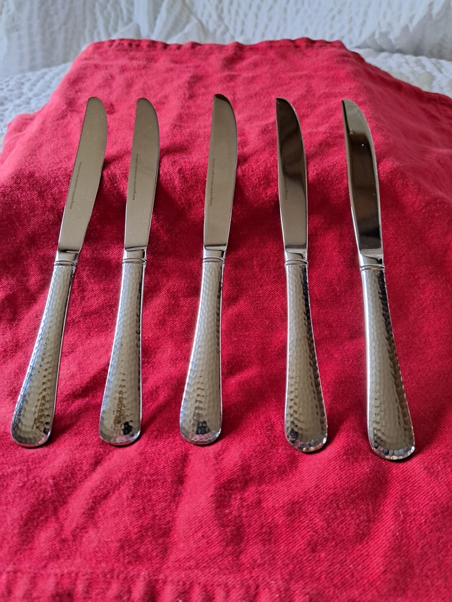 Reed Barton Heritage Mint Old English hammered Flatware Knives, Each