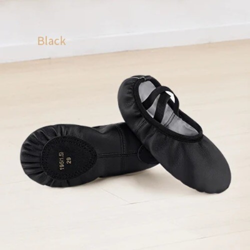 PU Ballet Shoes for Toddler Girls Children Dance Shoe Leather Ballet Flats Kids - Bild 25 von 29