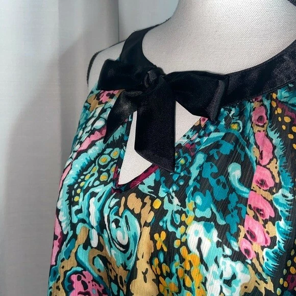 Corbata Betsey Johnson Intimates Verde Slip/Babydoll/Top Verde Cuello Redondo Talla PEQUEÑA Foto 4 de 4