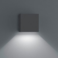 WüRfelföRmige Led Wandleuchte Helestra Siri 44 In Graphit Up&Down IP54