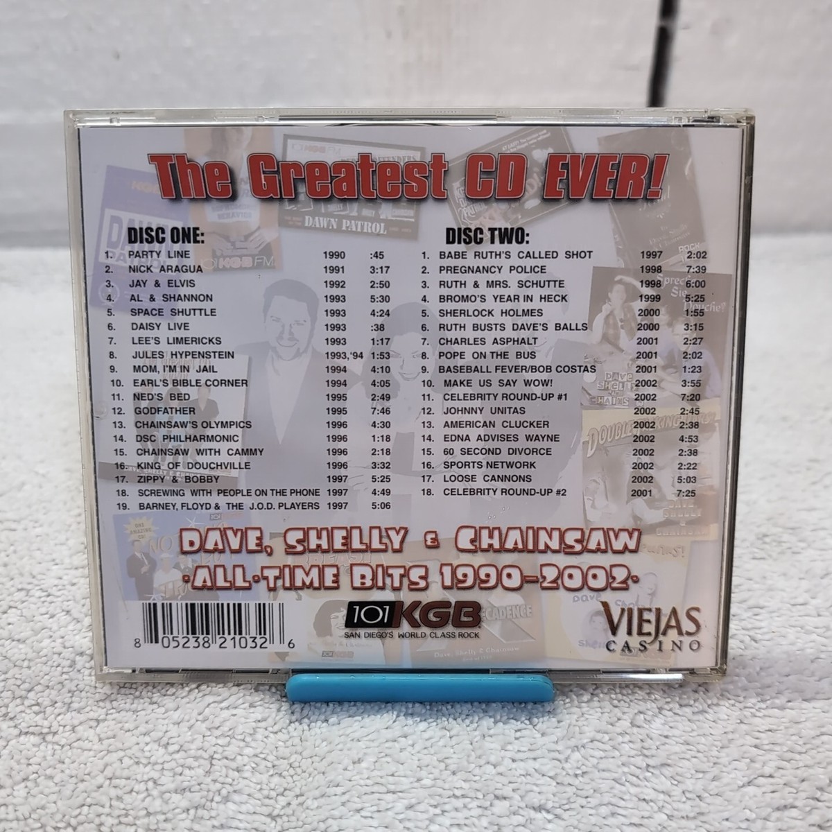 The Greatest CD Ever! Dave Shelly & Chainsaw 2 CDs 101.5 KGB