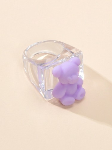 Lovely Teddy Bear Ring for Whimsical Charm Style Adorable Playful Jewellery Gift - Picture 9 of 12