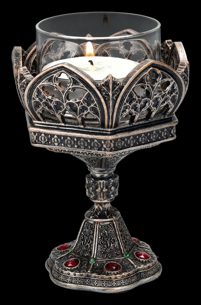 Veronese Tealight Holder Candle Stand Cathedral Fantasy Mythology Decorations