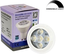 Allcam Dimmable LED GU10 5W Light Bulbs Replace ~40W - 50W Halogen Spotlight