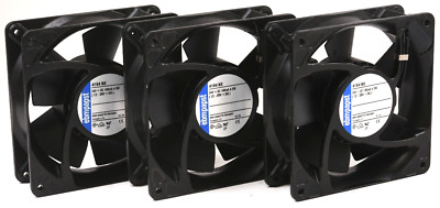 3x Ebmpapst 4184 NX Axiallüfter Ventilator Lüfter 4,5W 24V 190mA Rahmen Schwarz