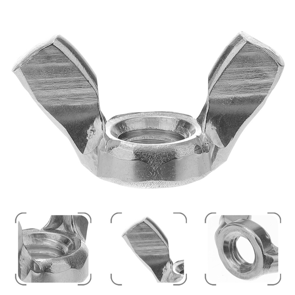 3 Pcs M10 Butterflies Nut Nuts Stainless Steel Lock 15mm Butterfly eBay