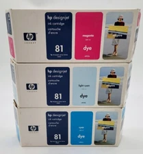 lot of 3 hp toner 81 | C C4931A/ M C4932A | C LIGHT C4932A