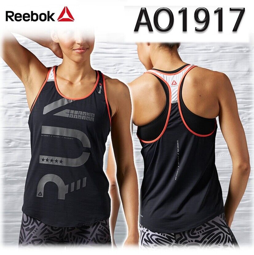 Reebok Activ Chill Tank Top Ladies Sleeveless Shirt Running Spor