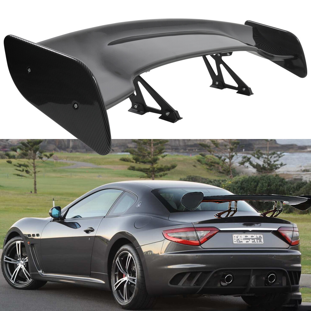 Carbon Look 57" GT Style Trunk Lip Spoiler Wing Adjustable For Maserati Gran
