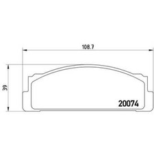 Plaquette de frein Fiat PININFARINA