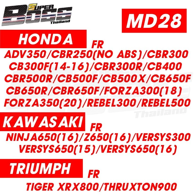 Pastillas de freno delanteras BENDIX MD28 para ADV-350 2022, NINJA-650 2016, TIGER XRX-800 Foto 2 de 4