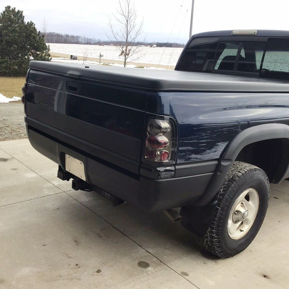 Rear Bumper Roll Pan w/LED License Light For Dodge RAM 1500 2500 3500 1994-2001 Foto 4 de 4