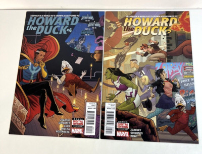 Marvel: Howard The Duck #4 & #5 2015 (2 Comic Lot) w/ Dr. Strange, She Hulk etc.