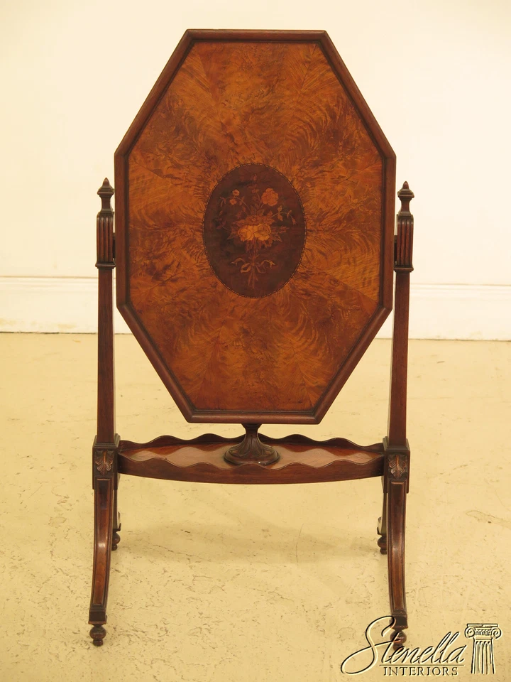 LF47127EC: Mesa superior inclinable vintage de madera satinada y nogal con incrustaciones de 1920 Foto 2 de 4