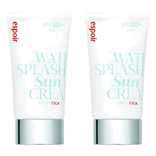 [espoir] Water Splash Sun Cream Fresh Cica 60ml x 2 Hydrating UV Protection
