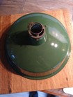 VTG.  15" Green Enamel  Ceiling Light With / Adapter Shade Beautiful Condition  — photo 3