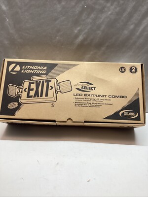 LED  Emergency Exit/Unit Combo Lithonia Lighting  ECR LED M6 New Old Stock