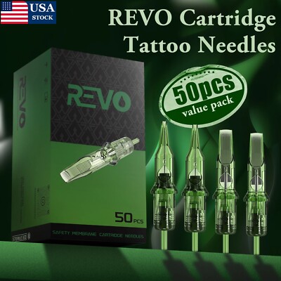 50 pcs INKIN REVO Cartridge Tattoo Needles RL/RS/MC/M1 *(Artist Preferred)