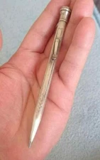  🔴Vintage WAHL EVERSHARP  Triple SILVER Plated Mechanical Pen🔴