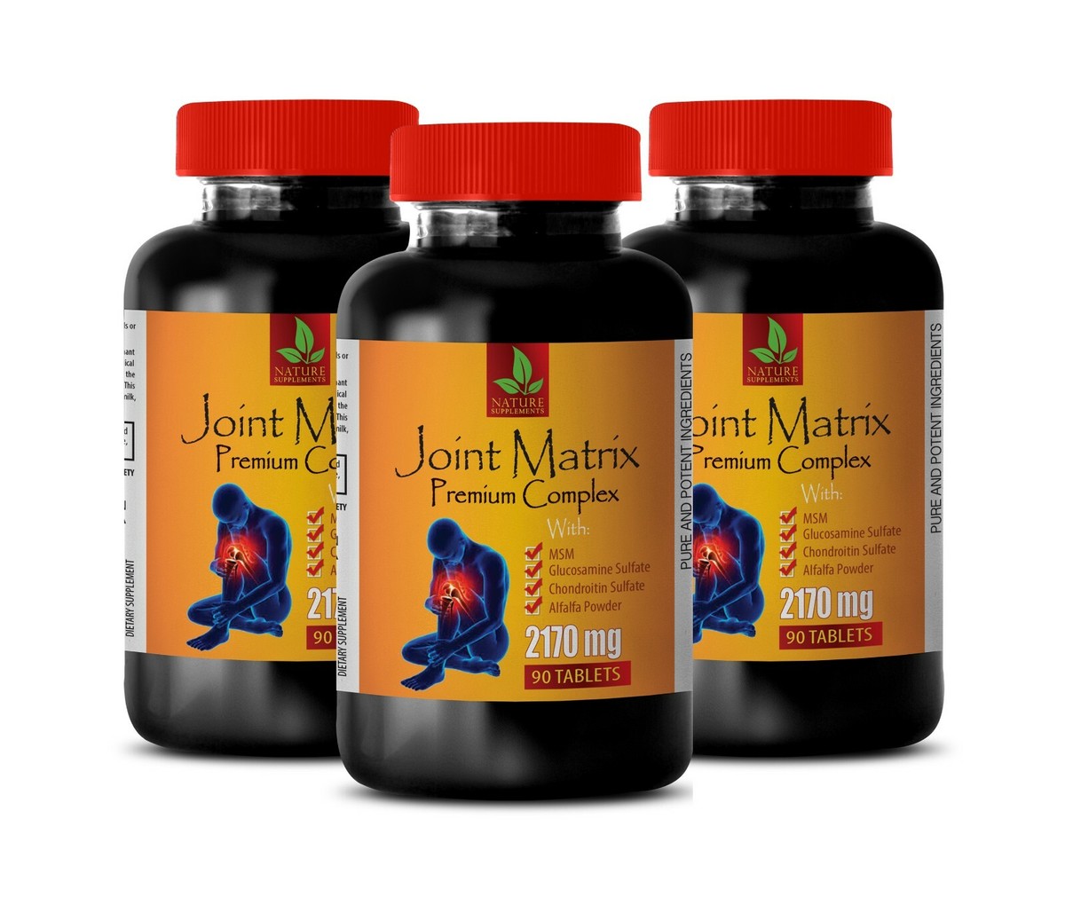 joint movement glucosamine - JOINT MATRIX - msm capsules 3BOTTLE