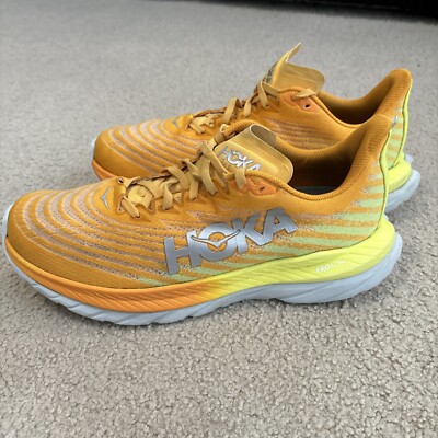 Size 8.5D Hoka One One Men s Mach 5 1127893 RYEP Yellow Running Shoes Sneakers