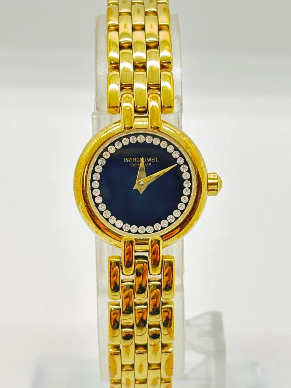 [Presque comme neuve] Montre femme Christian Dior 48,133 cadran blanc doré octogonal Qz d'occasion