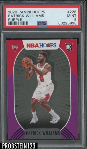 2020 Panini Hoops Basketball Purple Patrick Williams #228 PSA 9