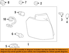 GM OEM Tail Lamps-Rear Lamps-Tail Lamp Assembly Clip 11571225