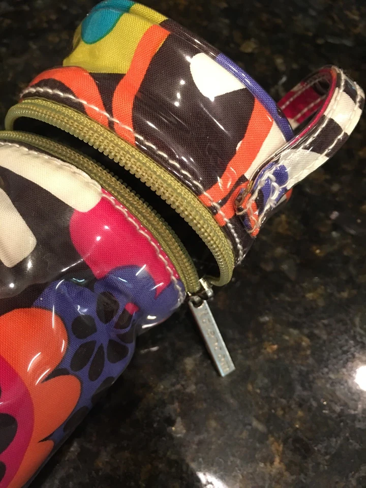 3 Bolsas Calentador de Botellas Kalencom Naranja Rayas Flower Power y Verde Azul Geométrico Foto 3 de 4