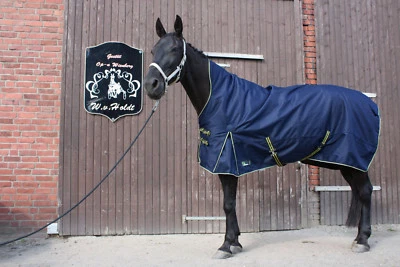 TIME4HORSES High Neck Regendecke Weidedecke 1200D Paddockdecke Stalldecke Pferdedecke Decke