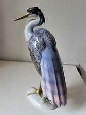 Rosenthal Figur Reiher Max Daniel Hermann Fritz (Neuhaus 1873-1948 Dresden)
