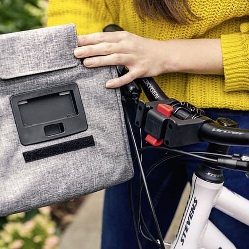 Roomy Handlebar bag - twist silver by KLICKfix - Picture 6 of 6