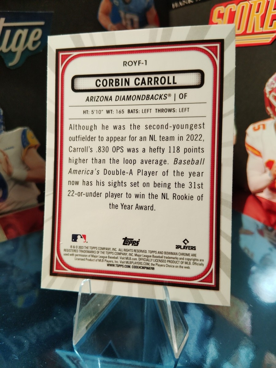 2023 Bowman - Rookie of the Year Favorites Corbin Carroll #ROYF-1