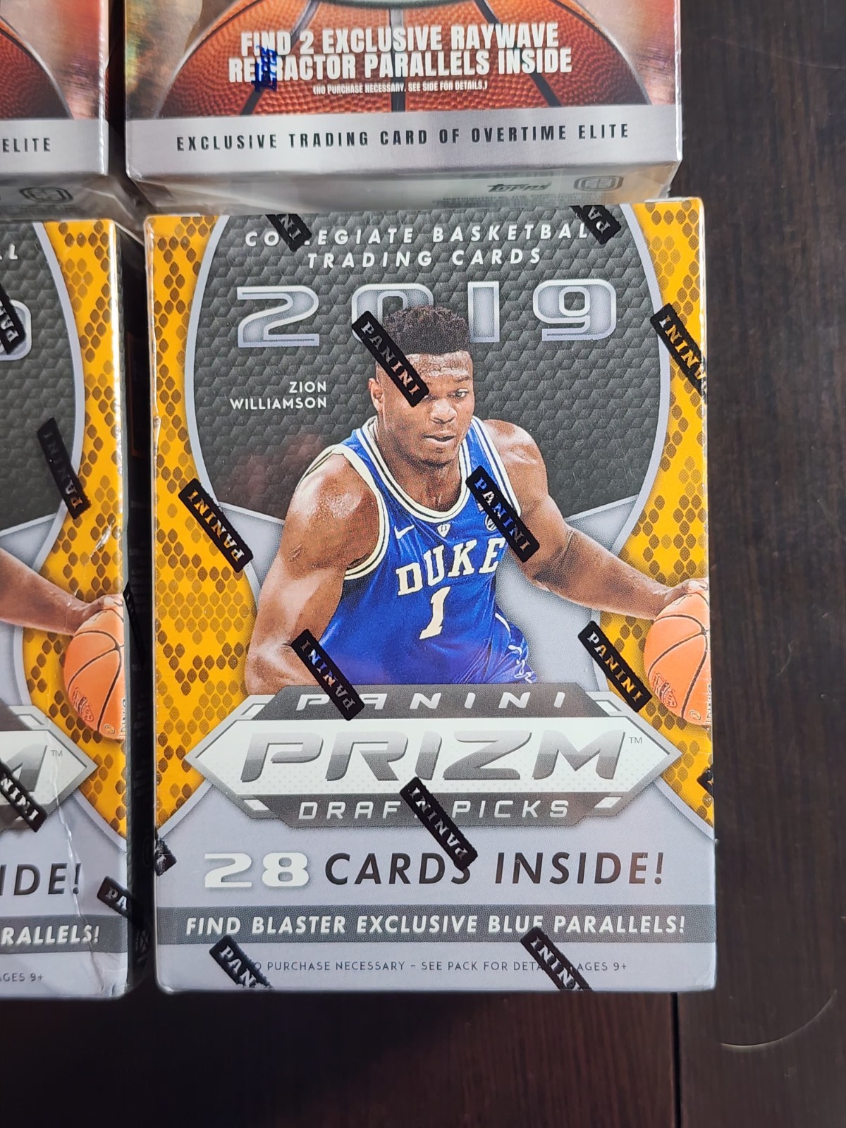 (6) Box Lot Basketball 2021 OTE 2019 Prizm Draft Blaster Rare Auto Sealed Packs view 3