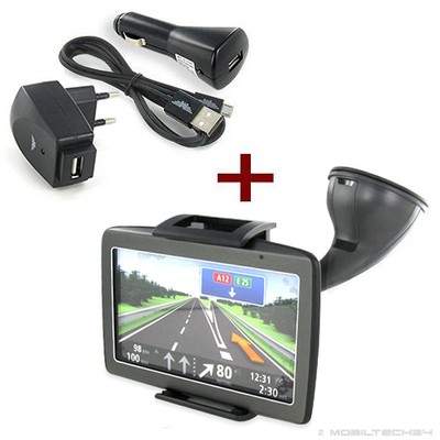 KFZ NAVI HALTERUNG + NETZTEIL passt für Becker PROFESSIONAL 50 TRANSIT 45 70 REV