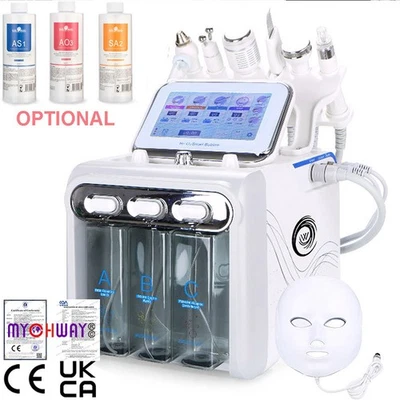 MYCHWAY 6/7 in 1 Hydra Water Facial Cleaner Aqua Peel Hydro Dermabrasion Beauty Machine