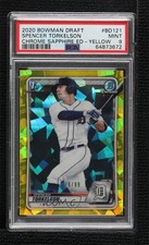 2020 Bowman Chrome Draft Sapphire Edition Yellow 78/99 Spencer Torkelson 18nn