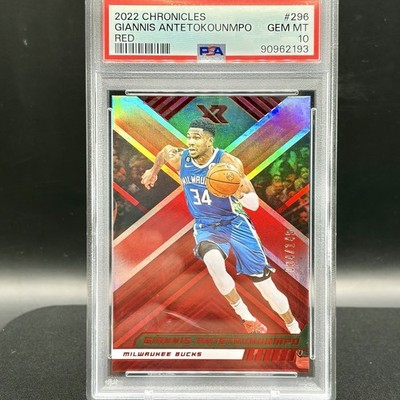 2022-23 Panini Chronicles -XR Giannis Antetokounmpo #288 Red 34/149 Jersey Match