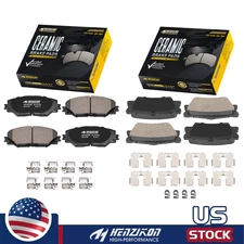 For 2013 2014 2015 2016 2017 2018 Toyota RAV4 Front Rear Ceramic Brake Pads Kit