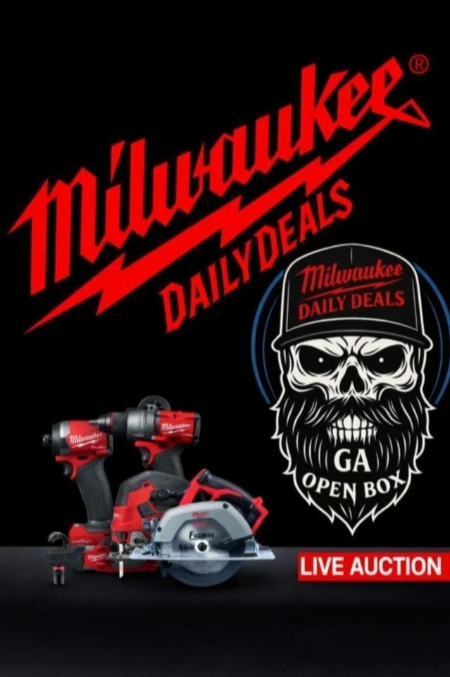 $1 Milwaukee Power Tools New Sudden Death 06/17/26 with GA Open