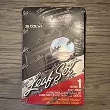 One 1991 Leaf Series 1 Baseball Factory Sealed 36 Pack Box Gold Leaf Rookies