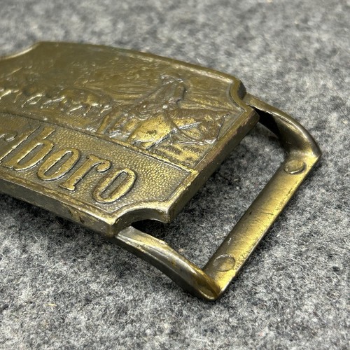 Vintage Marlboro Messing Gürtelschnalle Cowboy Viehtrieb Western Rodeo Stil - Bild 16 von 23