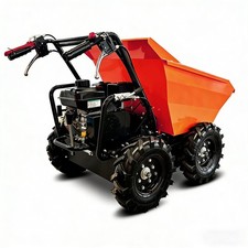 660 Lb Loading Capacity Wheel Barrow Gas Powered Dumper Garden Cart
