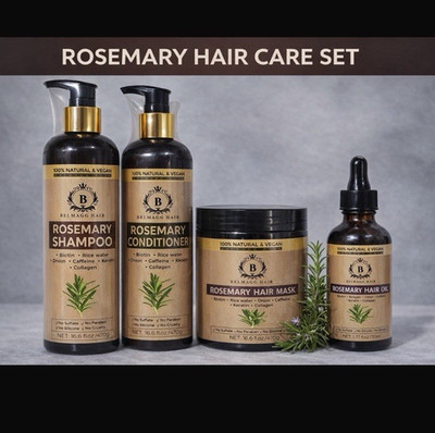 HAIR Rosemary Hair Care Set Shampoo Conditioner Mask Oil Vegan