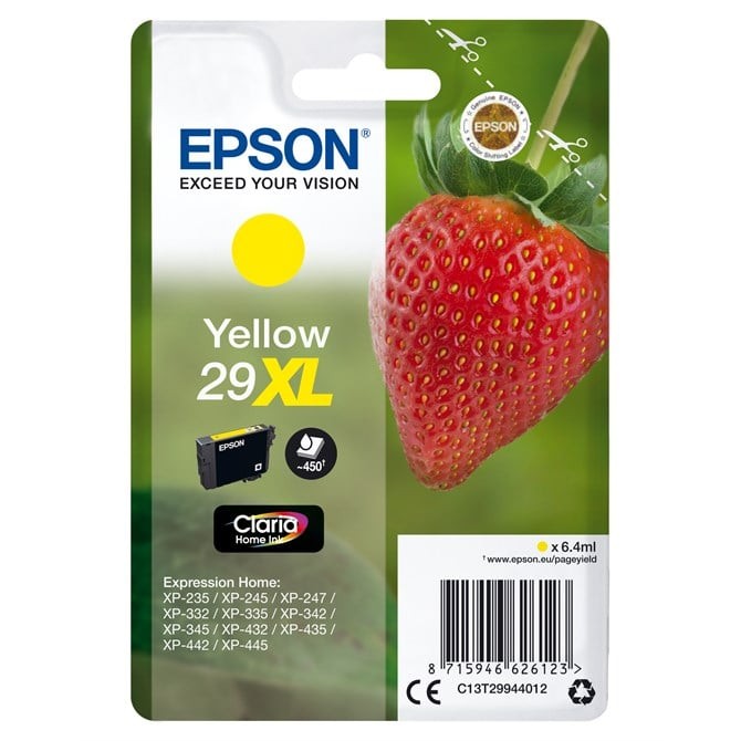 Epson 29XL InkJet Cartridge Strawberry High Yield Page Life 450pp - Image 3