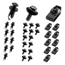 35PCS Car Engine Under Cover Splash Shield Guard Body Bolts Screws, Car Fender