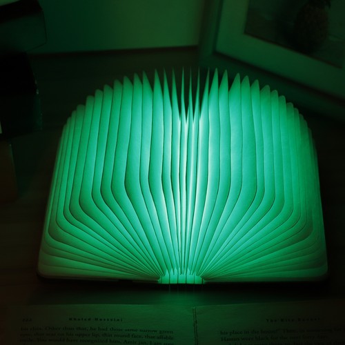 8LED RGB Booklight USB Charging Foldable Book Light Desk Lamp Decorati 3785 - Picture 5 of 12